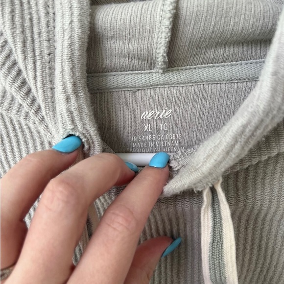 Womens Aerie Corded Hoodie XL - Picture 2 of 2